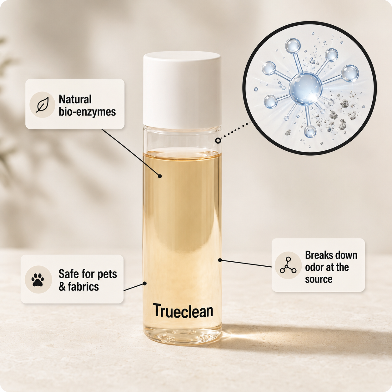 Trueclean™ Nano Bio-Enzyme Deodorizer